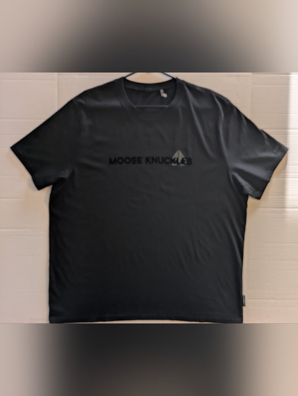 Moose Knuckles Men's Black Long Sleeve Logo T-Shirt- XXL (NWOT)